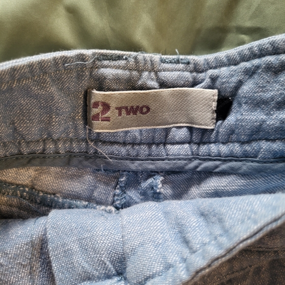 Pleated denim shorts - Picture 4 of 4